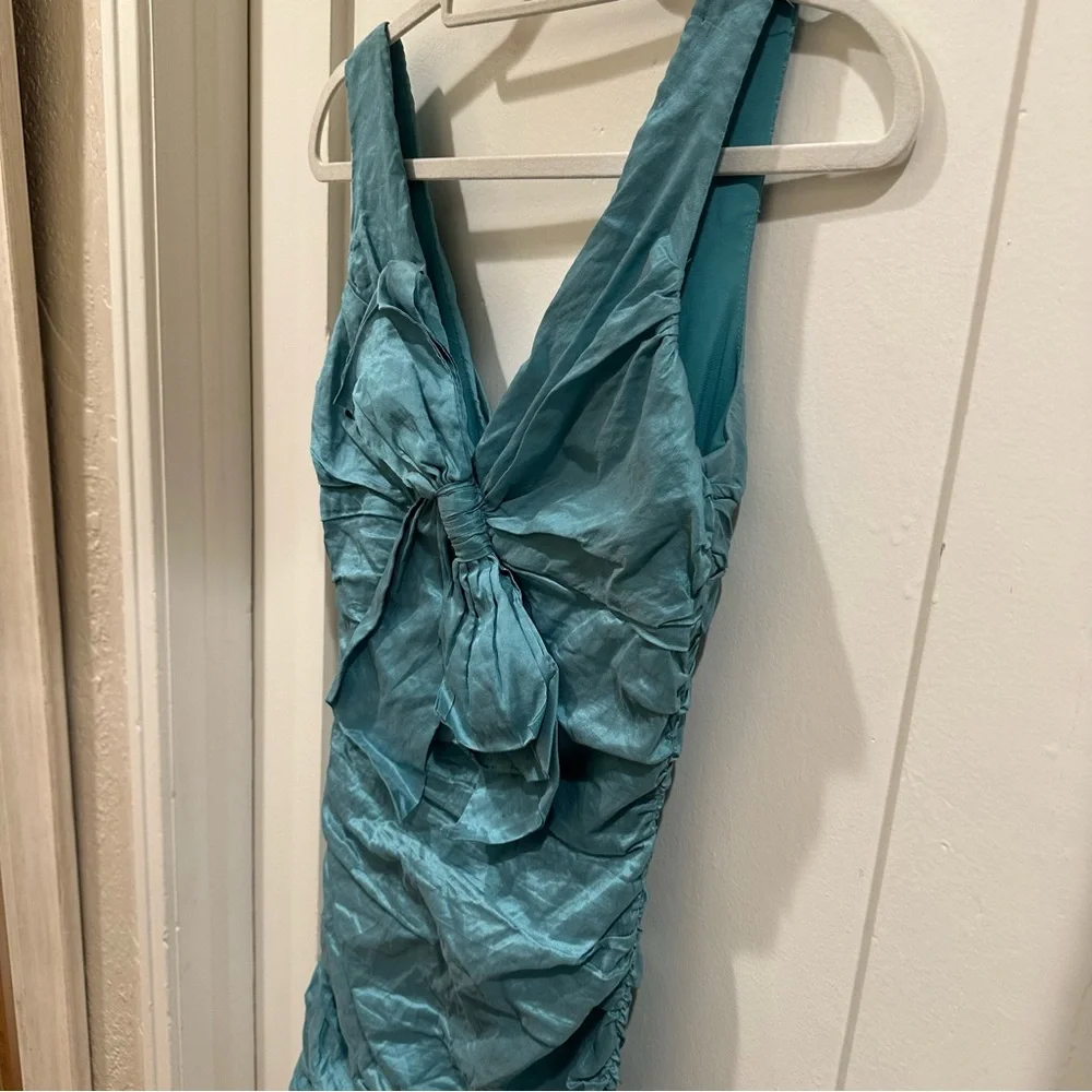 BCBGMaxAzria Aqua Sleeveless Mini Dress - Picture 3 of 6